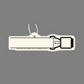 Paper Air Freshener Tag W/ Tab - Buckled Seatbelt (Outline)